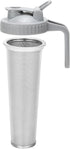 Cold Brew Coffee Filter - 64 OZ Wide Mouth Mason Jar with Pour Spout Lid and 304 Stainless Steel Strainer