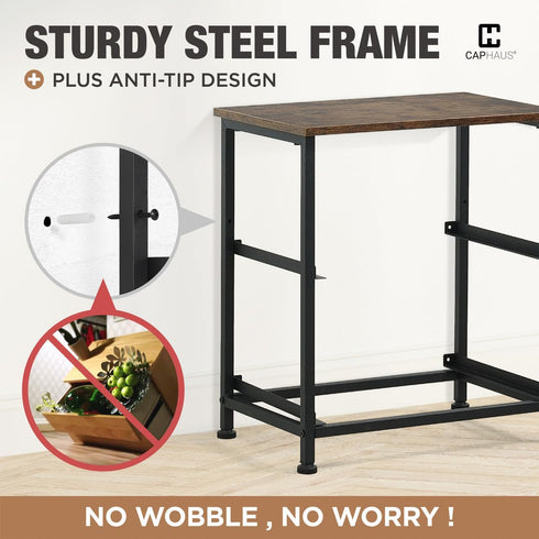 Set 2 2 2 P2 CAPHAUS of Drawer Storage Tower w/ Fabric Bins, Nightstand w/ Drawers, Sorting Unit, Chest of Drawers