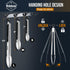 Mini 7 Inch Kitchen Tongs for Cooking - Heat Resistant 600 Degrees Stainless Steel, Non-Slip Handle