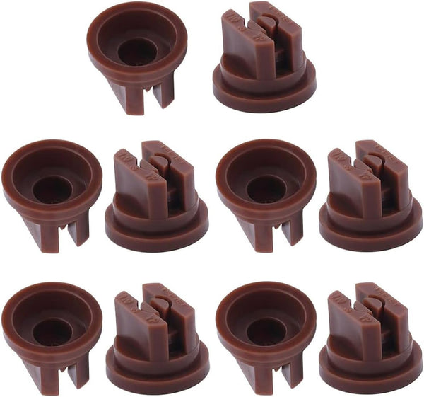 Yinpecly 20pcs Plastic Nozzle: 110 Degree Flat Fan Spray Tip for Industrial and Agricultural Applications