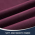 French Door Curtains for Doorways, Thermal Insulated Blackout Shades for French Doors, 2 Panels, Burgundy
