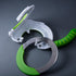 Chef Randall The Rock Chop and Rolling Knife with Extra Blade, Green, Gliding Bearing Control