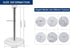NearMoon Standing Paper Towel Holder for Kitchen, Marble Base with Chrome Finish, Standard or Jumbo Roll Holder