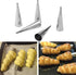 16 Pcs Cream Horn Molds with Cleaning Brush, Stainless Steel Cannoli Forms for Baking, 5-inch Large Size