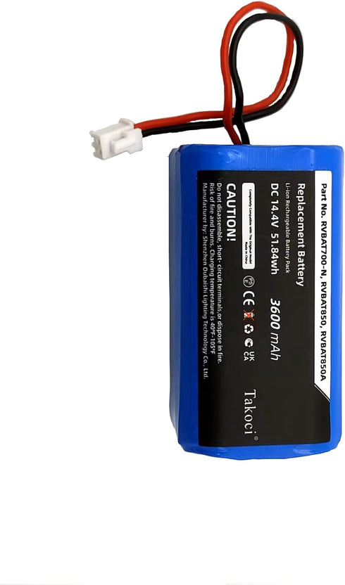 Replacement Shark RVBAT850 Battery for Shark Ion RV1001AE, R75, R85, S87, RV751 & More (2 Prong Plug)