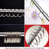 Coideal 20 Pack Metal Shower Curtain Rings, 2 Inch Large Silver Round Loop for Hanging Drapes