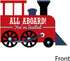 Set 12 Big Dot of Happiness Railroad Party Crossing - Shaped Fill-In Invitations - Steam Train Birthday Party or Baby