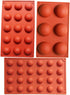 Silicone Mould Set of 3 for Hot Chocolate Bomb Dome Mousse Dessert Cake Decorating Tool Baking