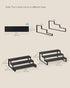 Set 2 3-Tier UKCS116B01 SONGMICS Display Risers, of Engineered Wood Perfume Organizer Stand, Cupcake Stand Holder