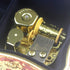 ROSIKING Red Rectangle Emboss Alloy Metal Music Box Wind Up Antique Jewelry Musical Boxes Christmas Birthday