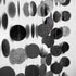 Cheerland Glitter Charcoal Grey Black Circle Garland Kit, Halloween Party Decoration Hanging Polka Dots Streamer Banner