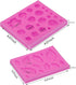 SIENON 33 Cavity Silicone Molds for Rose Flowers and Leaves, Fondant Candy, Cupcake Toppers, Wedding Cake Decoration