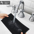 Small Bar Mat, 6" x 12" PVC Black Coffee Mat for Home Bar Essentials, Spill Mat for Kitchen Countertop, 1 PCS