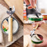 Stainless Steel Multifunctional Kitchen Utensil, Manual Can Opener with Wood Handle, Side Cut Remov-e