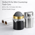 JILLICK 1.6 Liter/0.4 200 Count Countertop, Mini Trash Bags Gal- Tiny Clear Trash Can Liners for Desktop, Makeup
