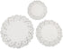 DECORA 180 Pieces White Round Paper Lace Doilies for Birthday Party and Wedding Decoration, 3.5inch to 5.5inch