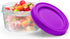 DecorRack 12 Pack 8 Oz Plastic Food Storage Containers with Screw Lids, Reusable Stackable Jars for Portion Control, Snacks, Travel, Salad Dressing, Kitchen, Freezer, Art and Craft (Assorted)