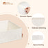 12Pack Closet Cotton Linen Drawer Organizer for Baby Clothes, Multi-Size Nursery Dresser Dividers for Clothes, Premium