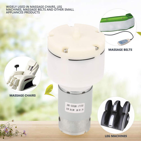 Mini Vacuum Pump, DC 24V Low-Noise Air Suction Pump, 24V Mini Pump with 13.0 L/min Flow Rate