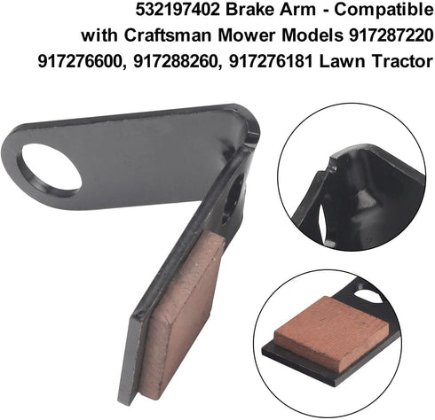MWEDP 532197402 532199478/532199470 YT16542T YT1942 YTH2042 YTH20K46 Brake Arm Kit Compatible with Husqvarna AYP