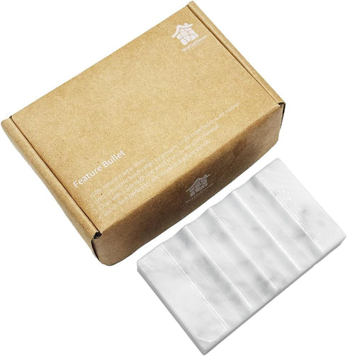 CNTBO WeDoDecor Real Marble Soap Dish for Shower Stone Tray Small Bar Soap Holder with Self Draining | Non-Slip, Luxury