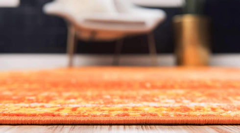 Unique Loom Sofia Collection Area Rug, Casino, 2' 2" x 3' 1", Orange/Ivory
