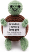 caiyjhao Crochet Interesting Mini Turtle, Inspirational Crochet Turtle, with Emotional Support Card, Lovely
