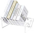 Sumerflos Acrylic Desktop Bookcase, Clear Modern Storage Organizer for Office Home, Bookshelves for CD/Magazine/Book