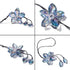Crystal Flower Rear View Mirror Pendant, Colorful Car Hanging Ornament, Lucky Accessory