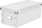 Snap-N-Store CD Storage Box, Pack of 1 Durable Disc Holder with Lid for Storing Discs (1 Pack - DVD, White)