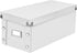 Snap-N-Store CD Storage Box, Pack of 1 Durable Disc Holder with Lid for Storing Discs (1 Pack - DVD, White)
