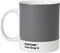 Pantone by Copenhagen Design Large Ceramic Coffee Mug with Handle, Colorful Porcelain, 12 oz Cool Gray