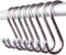 GCA 10 Pack 304 Stainless Steel Heavy-Duty S Shaped Hooks for Kitchen Pot Pan Hanger