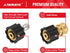 YAMATIC Pressure Washer Quick Connect Kit, M22 14mm Female to 3/8" Socket and Plug, 4000 PSI Fittings, 2Pcs