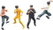 Palmetto Houseares Bruce Lee Figurine Collection Set, 4PCS, 4 Inch Average Height, Hard Plastic Resin