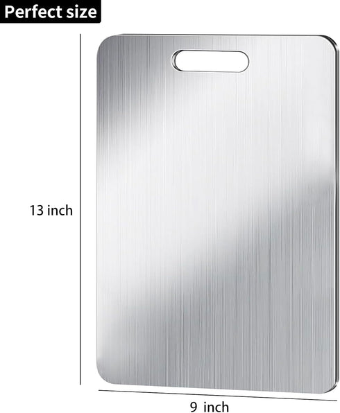 Generic 100% 304 Set (13.4 9Inch) Titanium Cutting Board for Kitchen - Pure Titanium Cutting Boards, Food Grade