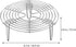 Cabilock 6.3x2.8 Inch Round Steam Rack, Stainless Steel Cooking, Grilling, Canning, Cooling Rack for Baking