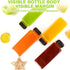 Leaflai 12 Pack -12oz 12 Plastic Juice Bottles with Caps Reusable Juicing Containers with Labels & Silicone Funnels