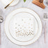80 Pack of White Paper Cocktail Napkins with Gold Foil Polka Dot Confetti, Polka Dot Party Supplies (5 x 5 in)