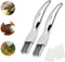 2pcs Shred Silk The Knife, 2024 New Stainless Steel Chopped Green Onion Knife, Sharp Scallion Shredding Cutter, Kitchen