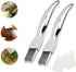 2pcs Shred Silk The Knife, 2024 New Stainless Steel Chopped Green Onion Knife, Sharp Scallion Shredding Cutter, Kitchen