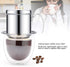 Stainless Steel Vietnamese Coffee Drip Filter, Manual Coffee Infuser, Single Serving Cup for Coffee Lovers
