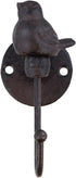 YukaBa Songbird Wall Hook, Brownish Black (Bird-1Pack)