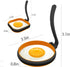 4pcs, 3.5 Inch, Mcmuffins GOYLSER Silicone Egg Rings, Black, Egg Maker, Pancake Patties & English Muffin, Foldable