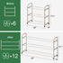 kiplant Closet, 3-Tier Closet, White Shoe Rack for Expandable Shoe Organizer for Metal Adjustable Black Shoe Shelf