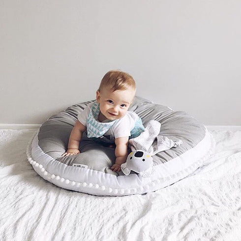 Large Kids Floor Cushion Seating, Circle Kids Floor Pillow for Children, Round Playroom Pillows Reading Nook Big