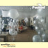 PMLAND 100 Pieces Silver Latex Balloons - 12 Inches for Party Birthday Wedding Engagement Holiday Decorations