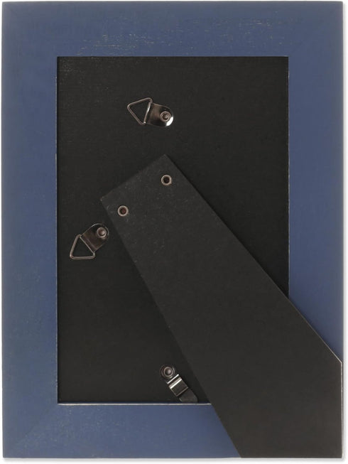 Lawrence Frames 4x6 Durham Picture Frame, Weathered Navy Blue Wood