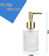 Easy to Clean Multipurpose Soap Dispenser, Glass Pump Dispenser Ideal for Bath and Bathroom (Gold)