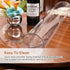 RostiKong 2pcs 16 Inch Diameter Round Clear Plastic Table Top Protector Wipeable Circle PVC Vinyl Tablecloth Cover